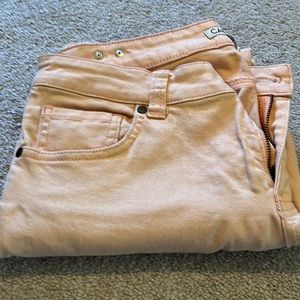 Cabi blush colored jeans